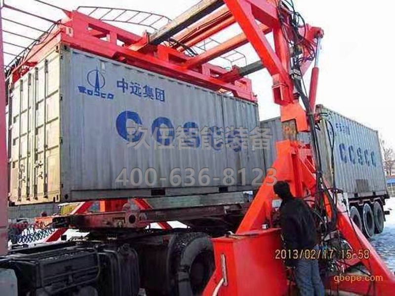 小型袋裝水泥裝卸集裝箱旋轉卸貨機